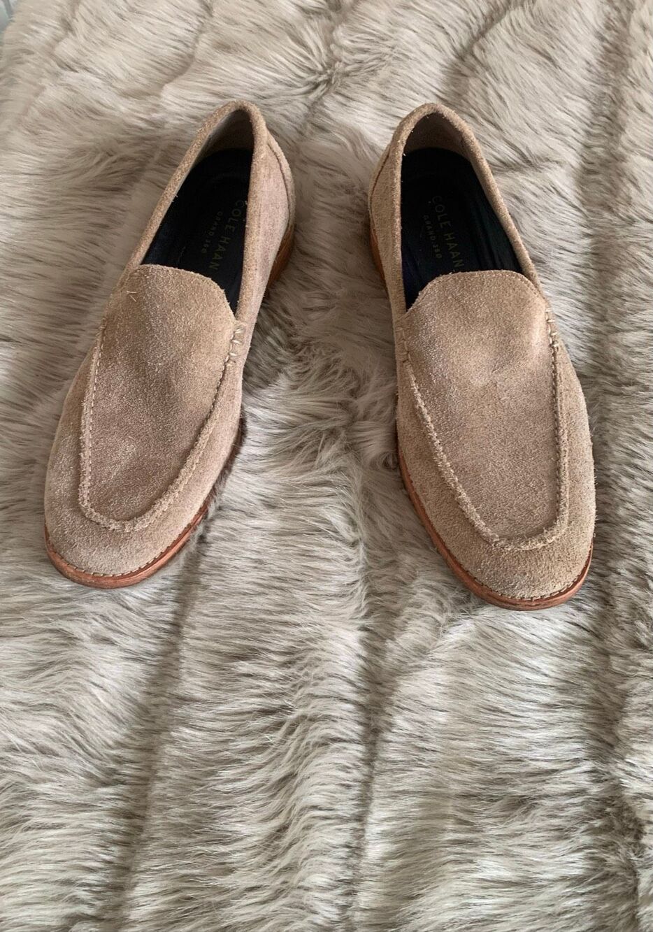 Cole Haan Feathercraft Grand Venetian Loafer Dessert Beige Men Size 10M